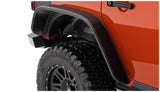 Bushwacker 07-18 Jeep Wrangler Unlimited Flat Style Flares 2pc 4-Door Sport Utility Only - Black 10050-07