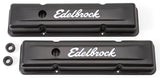 Edelbrock Valve Cover Signature Series Chevrolet 1959-1986 262-400 CI V8 Low Black 4443