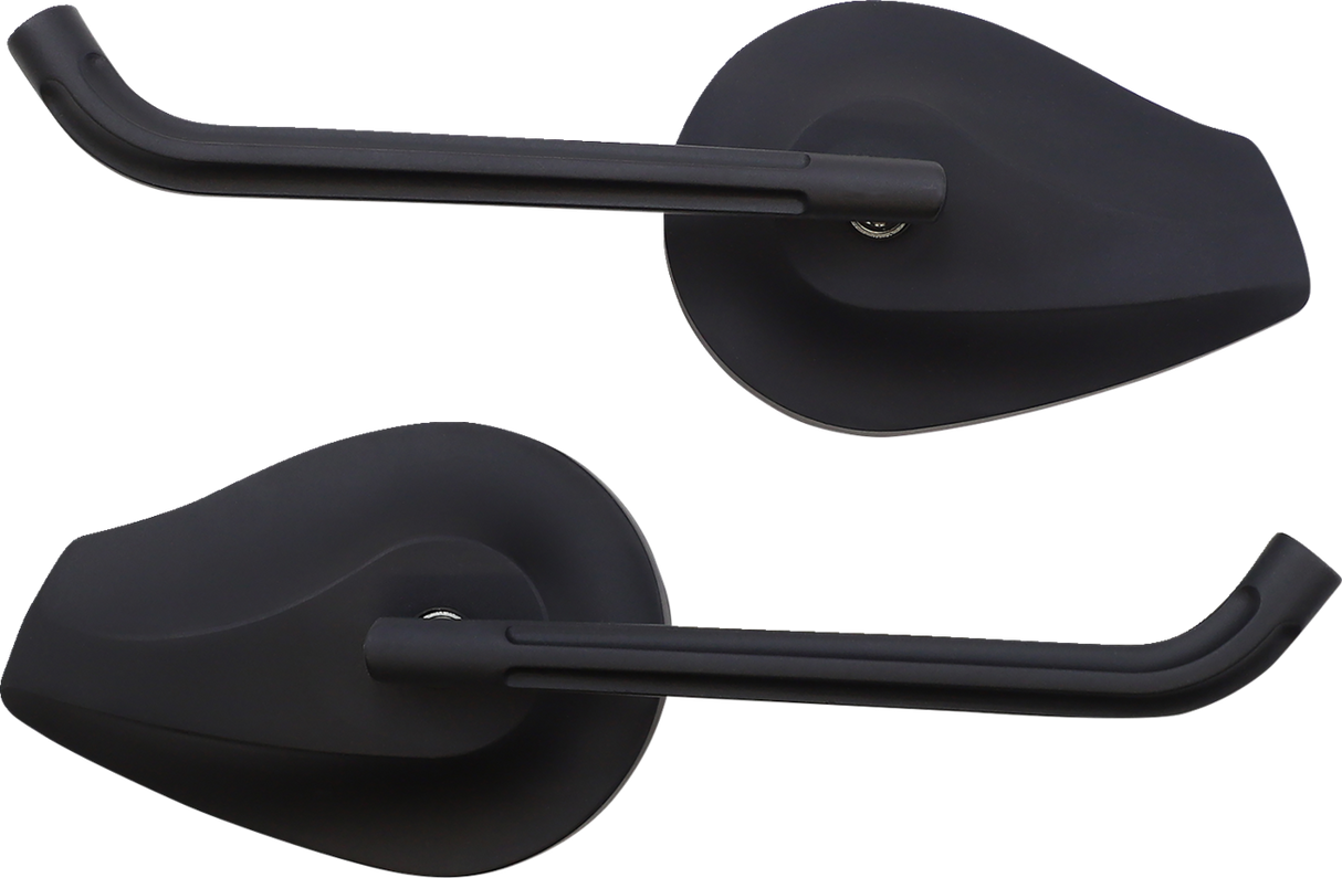 HIGHSIDER Spiegel - Phoenix 1 - Seitenansicht - Oval - Schwarz 301-590