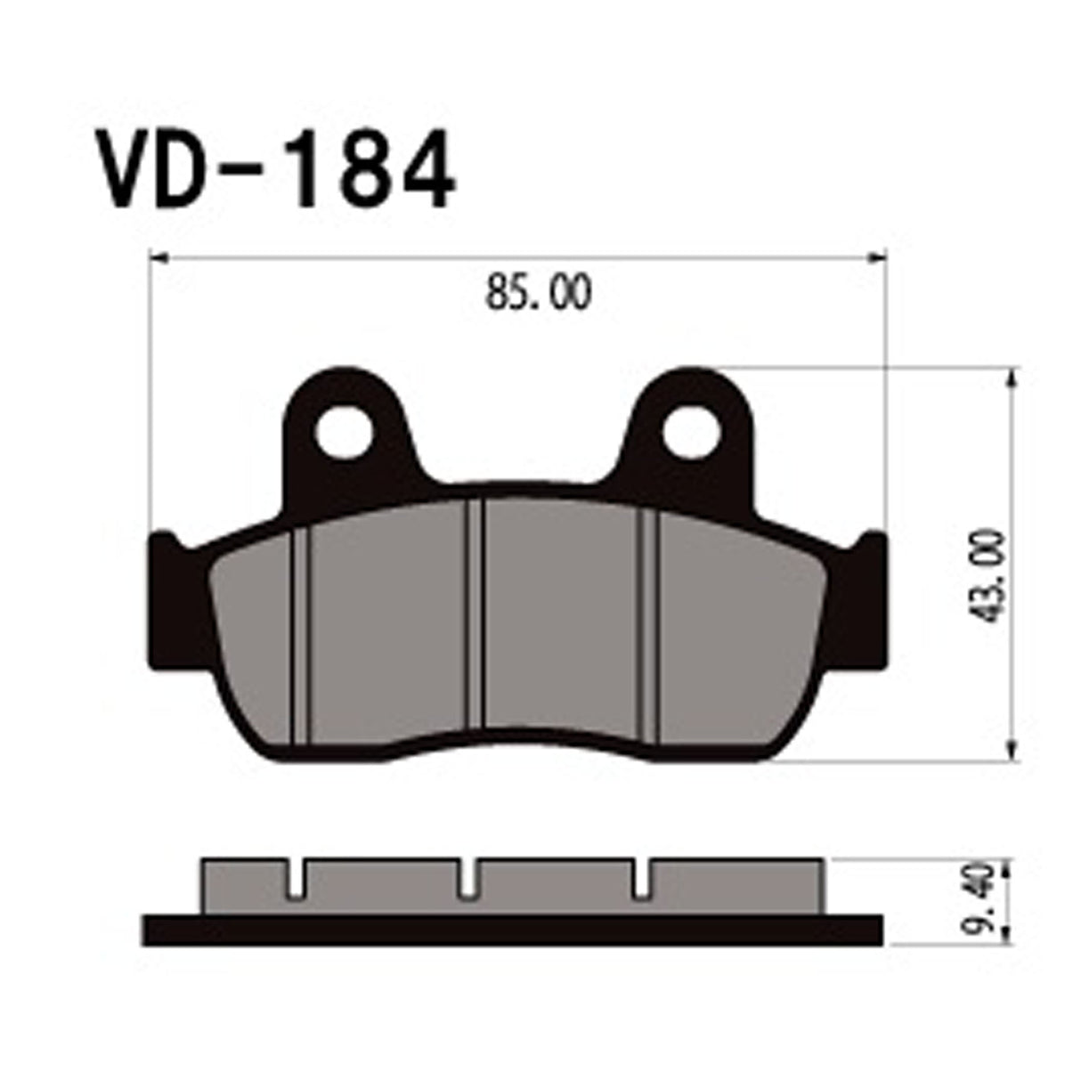 Vesrah Brake Pads Vd-184 972767