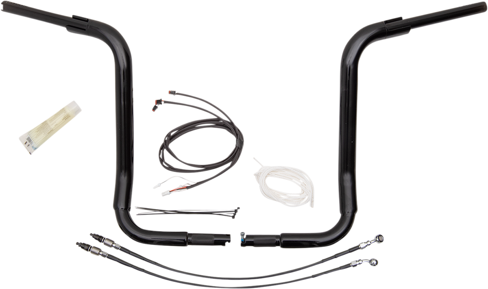 FAT BAGGERS INC. Handlebar Kit - Rounded Top - 16" - Black 809516-B