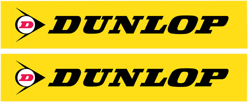 FACTORY EFFEX FX Swingarm Sticker - Dunlop - Yellow 02-7065