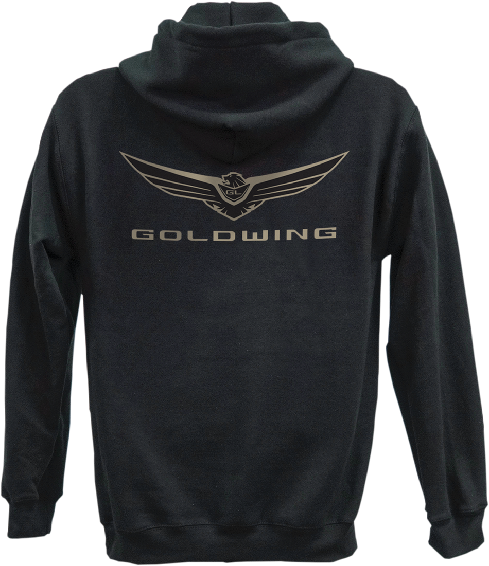 FACTORY EFFEX Goldwing Icon Zip-Up Hoodie - Black - Large 25-88804