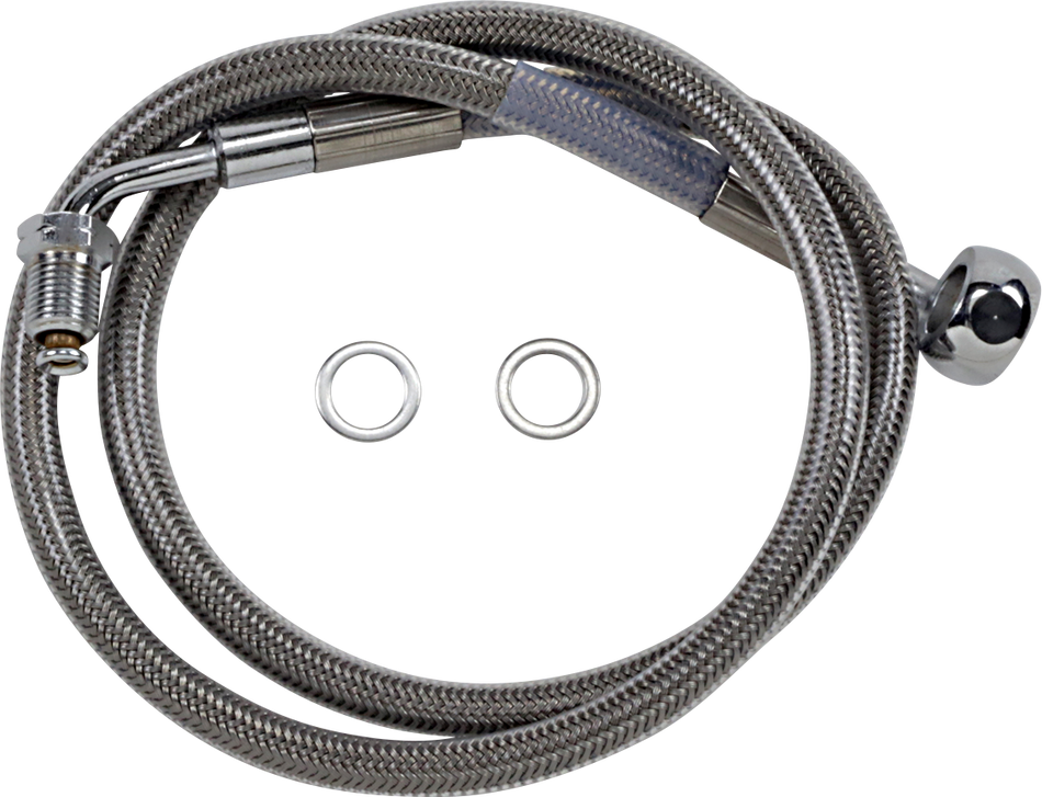 DRAG SPECIALTIES Brake Line - +8" - Stainless Steel - '18-'21 Softail 618601-8