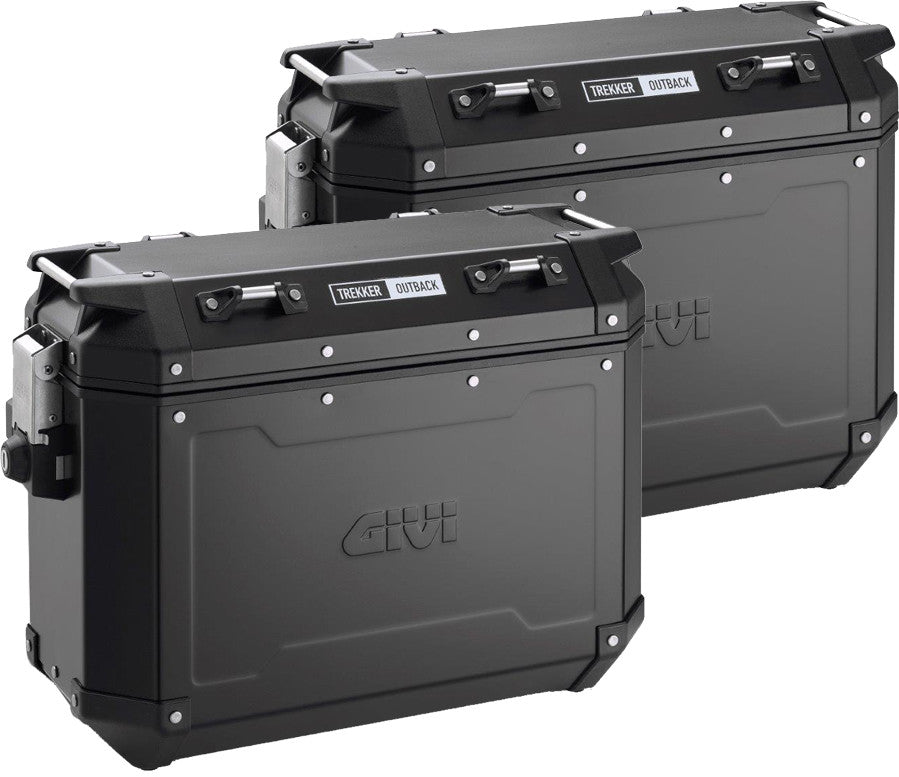 GIVI Obkn37b Outback Side Cases L&r 37 Liter Black OBKN37BPACK2A