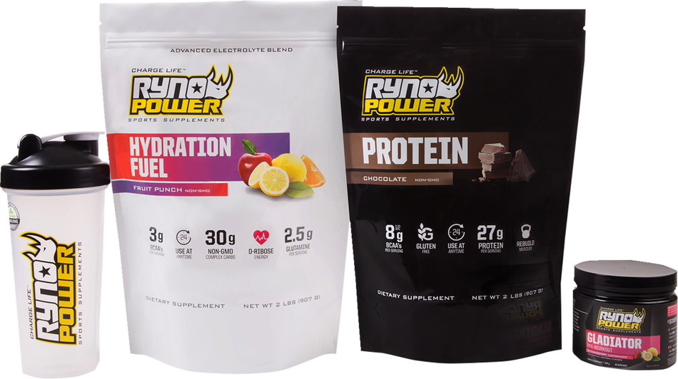 RYNO POWER Essentials Package - Chocolate, Fruit Punch PKGESNTLCHOCFP