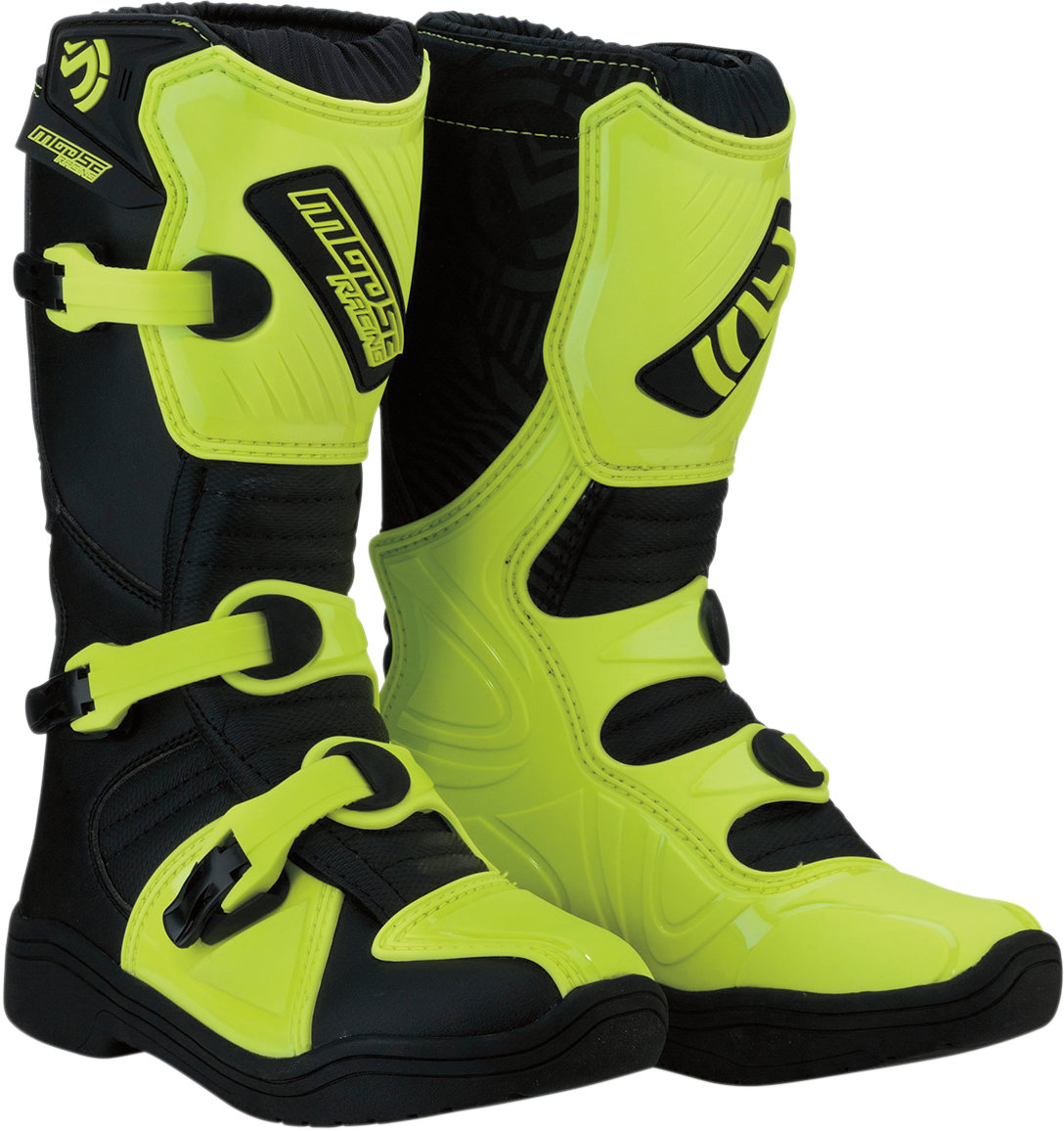 Botas MOOSE RACING M1.3 - Negro/Amarillo de alta visibilidad - Talla 7 3411-0450 