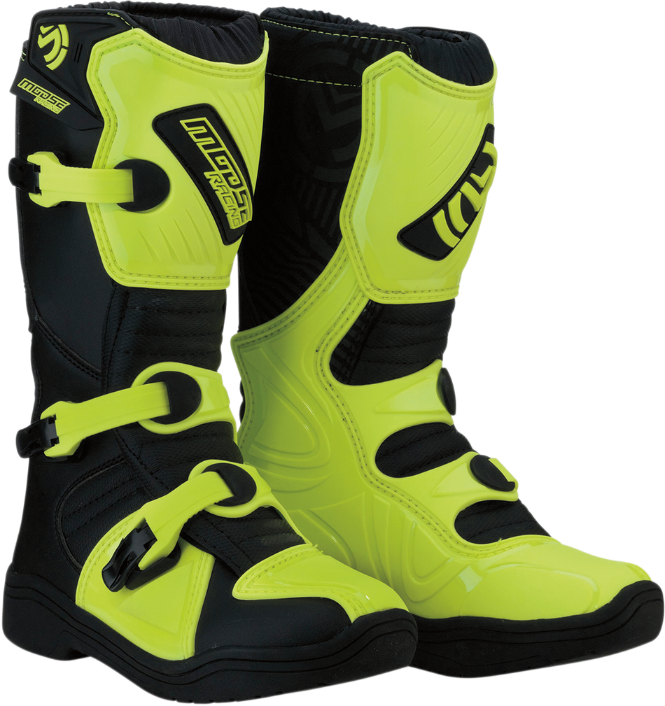 MOOSE RACING M1.3 Boots - Black/Hi-Viz Yellow - Size 7 3411-0450