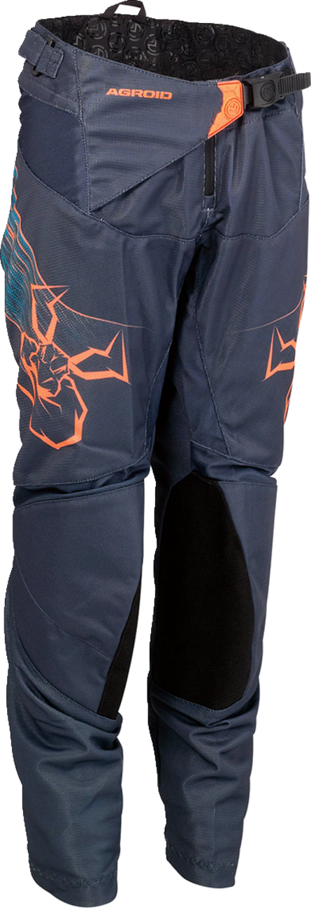 MOOSE RACING Jugend Agroid Hose - Blau/Orange - 24 2903-2340 