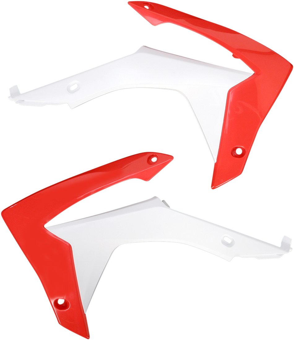 ACERBIS Radiator Shrouds - White/Red 2314371030