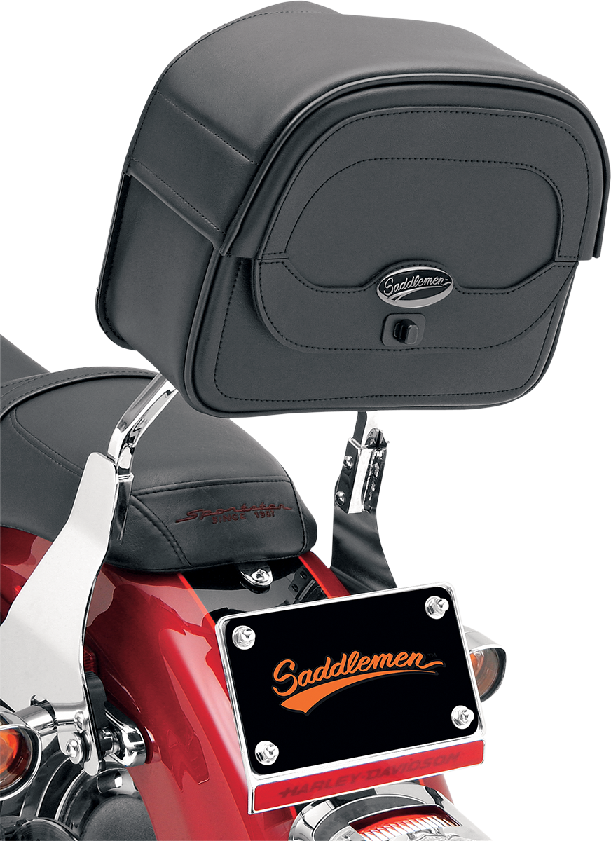 SADDLEMEN Large Cruis'n Sissy Bar Bag - Black 3503-0049