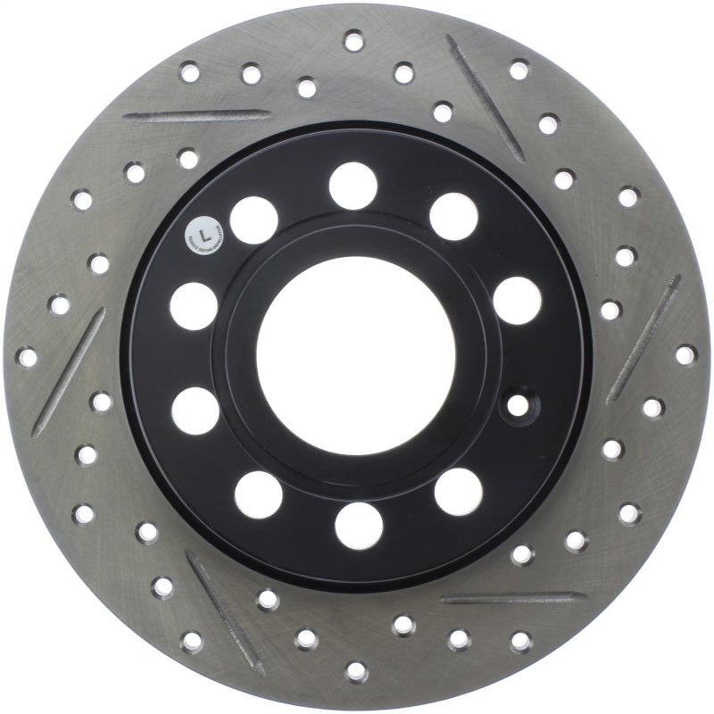 StopTech 11-17 Volkswagen Jetta /Golf / Golf GTI Slotted & Drilled Rear Left Rotor 127.33135L