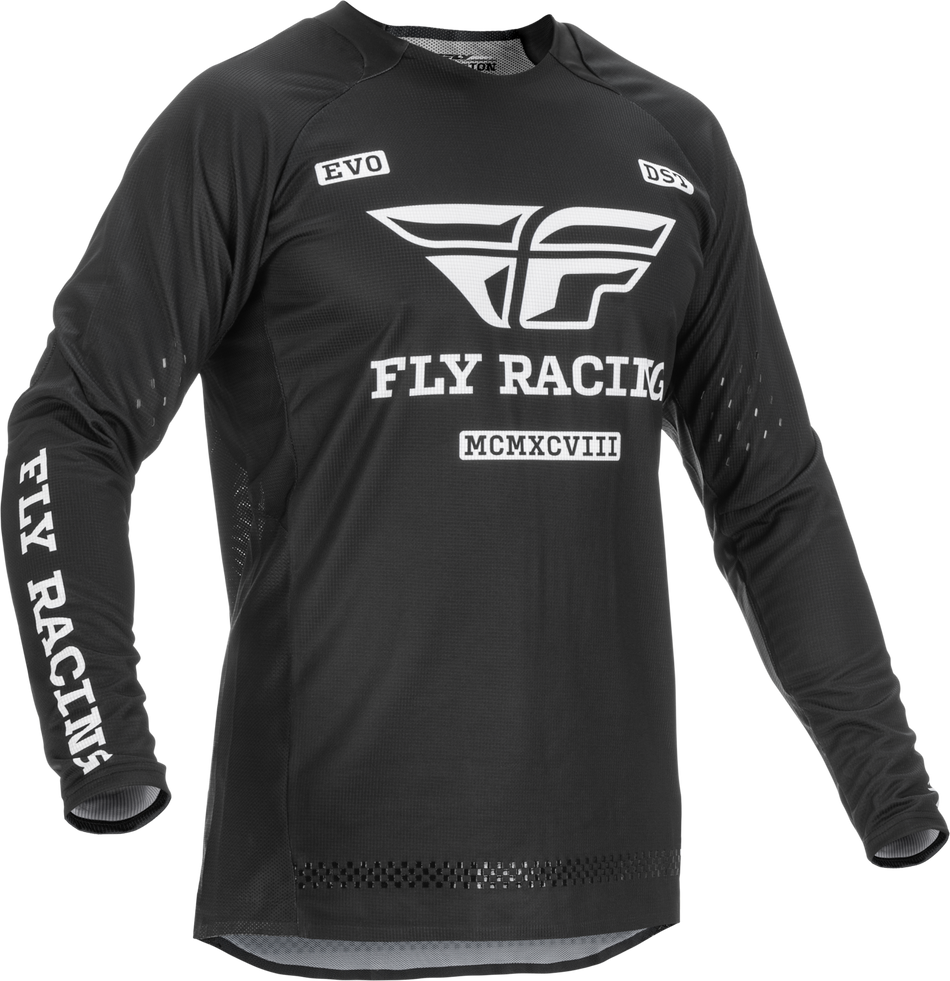 FLY RACING Evolution Dst Jersey Black/White Lg 375-121L