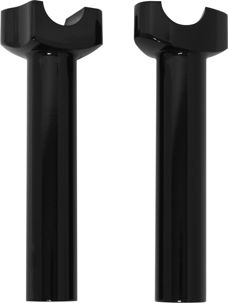 HARDDRIVE H-Bar Risers 6-1/2"  Straight Black 04-560