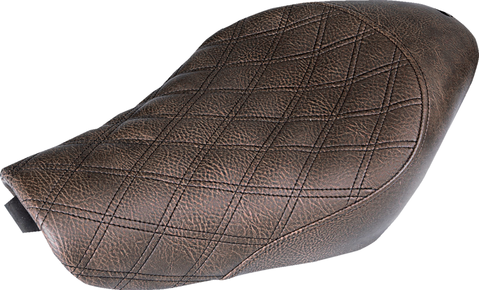 SADDLEMEN Renegade Solo Seat - Lattice Stitched - Brown - XL 807-03-002BLS