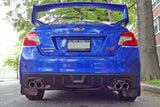 Rally Armor 15-18 Subaru WRX/STI (Sedan Only) UR White Mud Flap w/ Red Logo MF32-UR-WH/RD