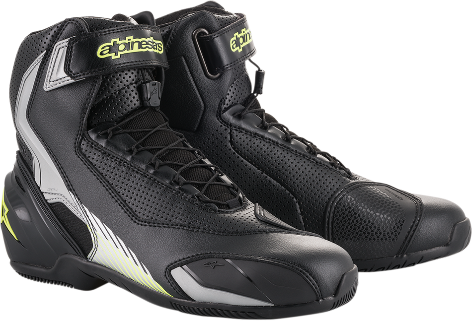 ALPINESTARS SP-1 v2 Vented Shoes - Black/Silver/Yellow Fluorescent - US 12 / EU 47 251131815947