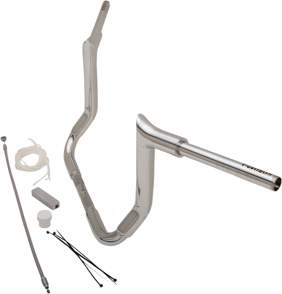 FAT BAGGERS INC. Handlebar Kit - Pointed Top - 12" - Chrome 809112