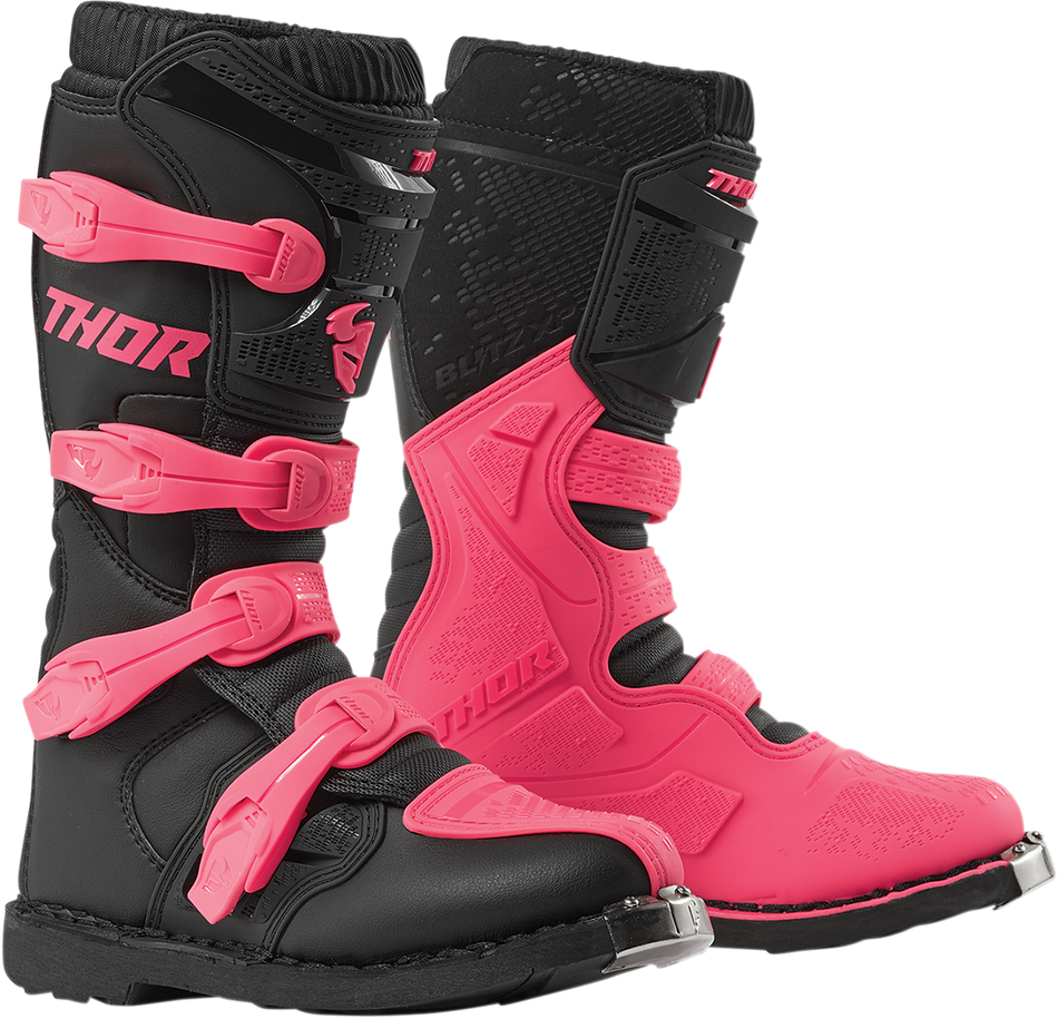 THOR Women's Blitz XP Boots - Black/Pink - Size 5 3410-2227