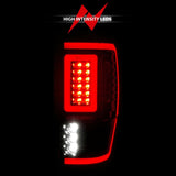 ANZO 19-22 Ford Ranger Full LED Taillights w/ Lightbar Sequential Signal Black Housing/Clear Lens 311446