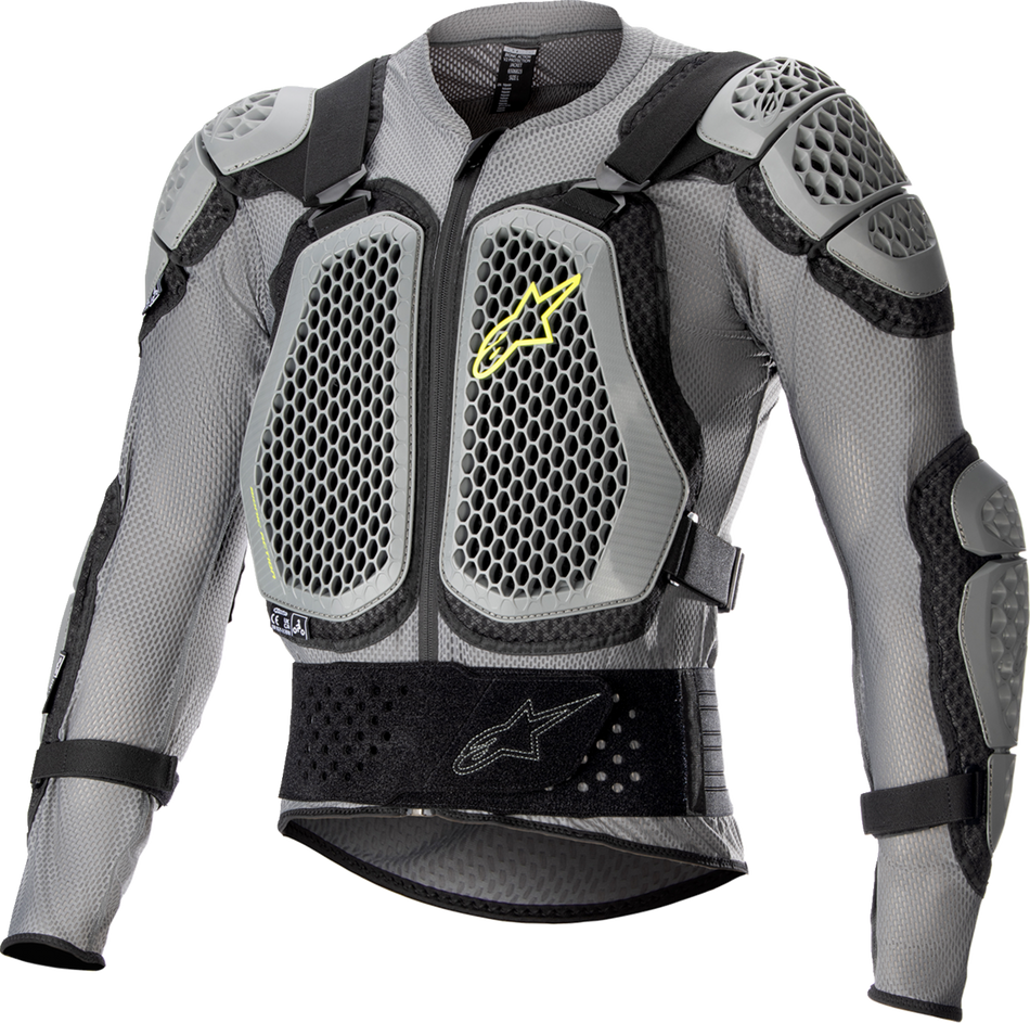 ALPINESTARS Bionic Action V2 Schutzjacke - Grau/Schwarz/Gelb - Small 6506823-915-S