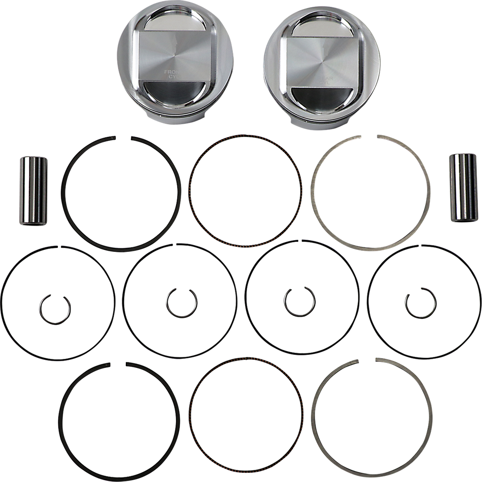 JE PISTONS Piston Kit - 95" - Twin Cam 324716