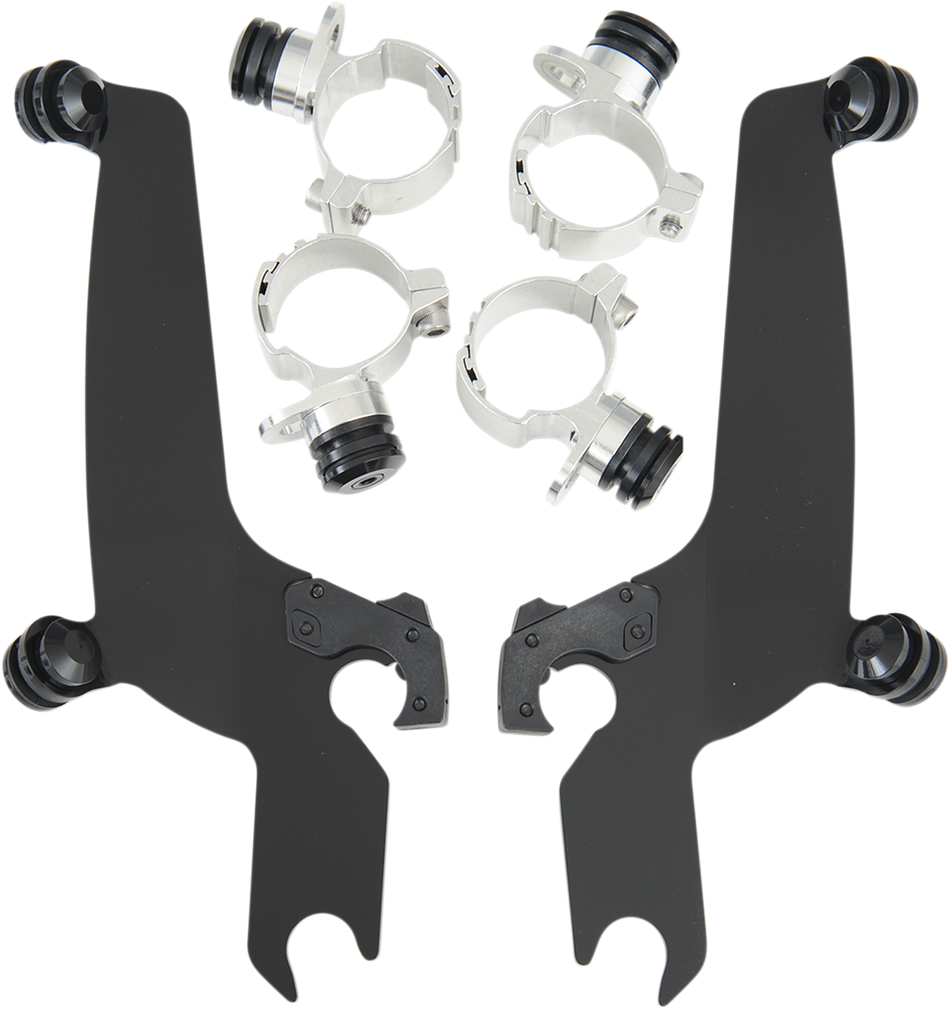 MEMPHIS SHADES Trigger Lock Sportshield Mounting Kit - VN900 Custom - Black MEB8934