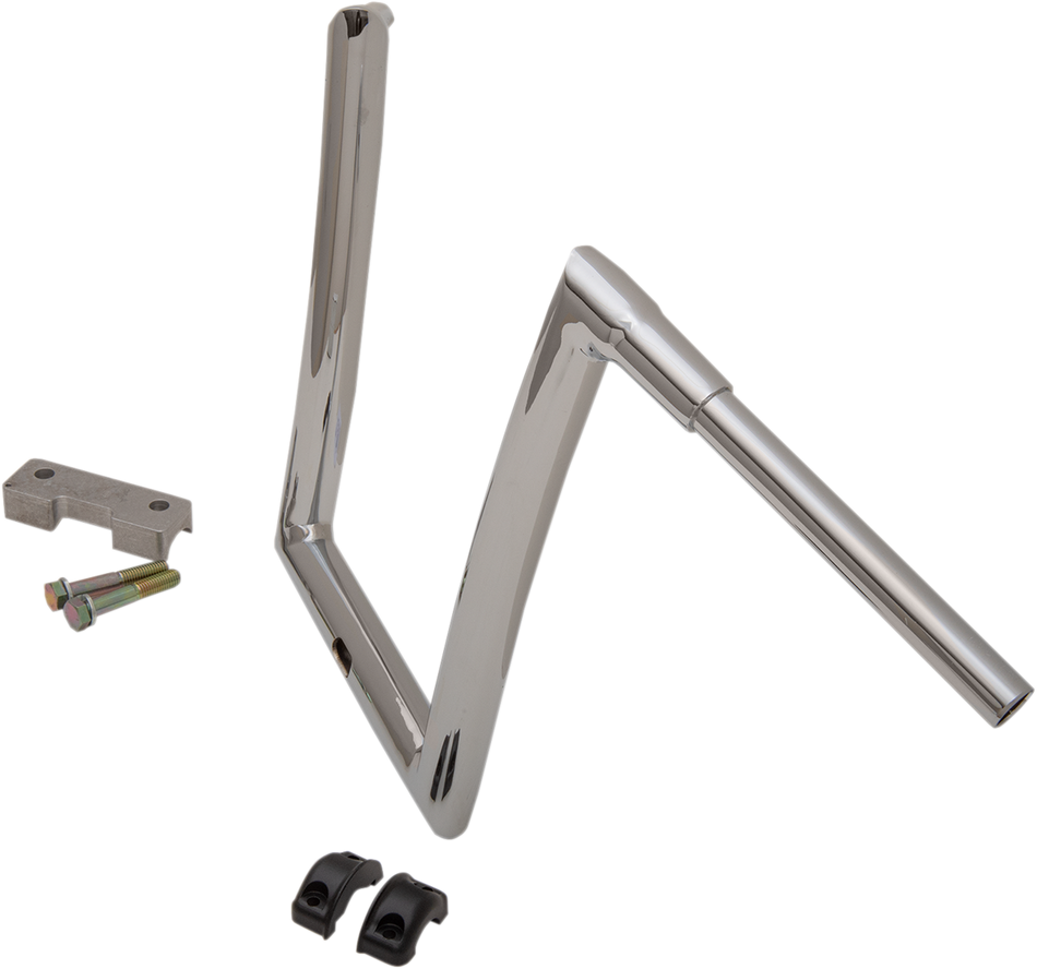 TODD'S CYCLE Handlebar - 1-1/2" Strip - Touring - 14" - Chrome 0601-5201