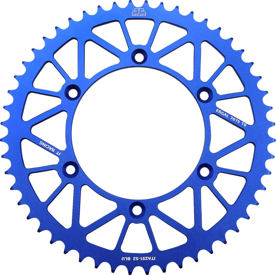 JT SPROCKETS Rear Sprocket - Yamaha - Blue - 52 Tooth JTA251.52BLU