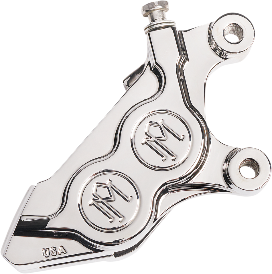 PERFORMANCE MACHINE (PM) 4-Piston Caliper - Chrome - Right Front 0052-2424-CH