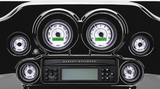 DAKOTA DIGITAL MVX-8K Series Analog/Digital 6-Gauge Kit - Black Bezel - White Face with Gray Background MVX-8600-WG-K