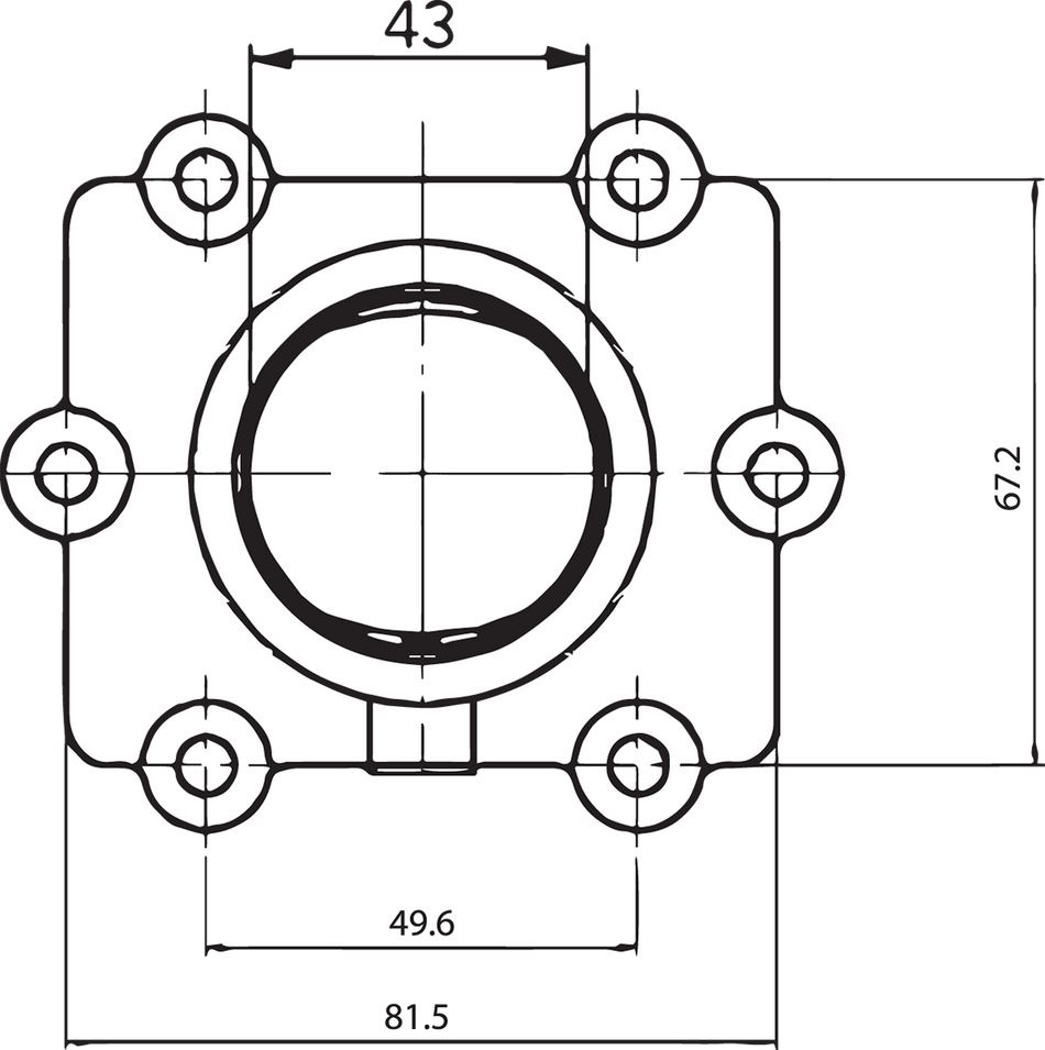 KIMPEX Carburetor Flange - Arctic Cat 301739