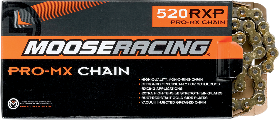 MOOSE RACING 520 RXP - Cadena Pro-MX - Oro - 96 eslabones M574-00-96 