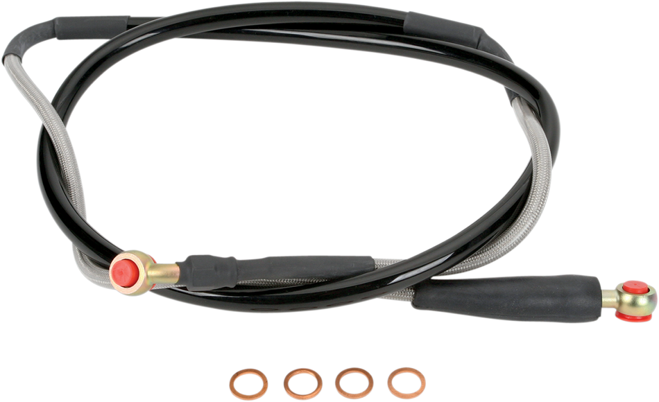 MOOSE RACING Brake Line - Front - Stainless Steel - KX K02-1030