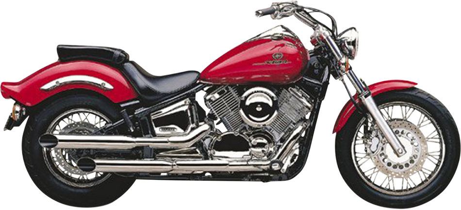 COBRA Slashcut Mufflers - Chrome - V-Star 1100 2167SC