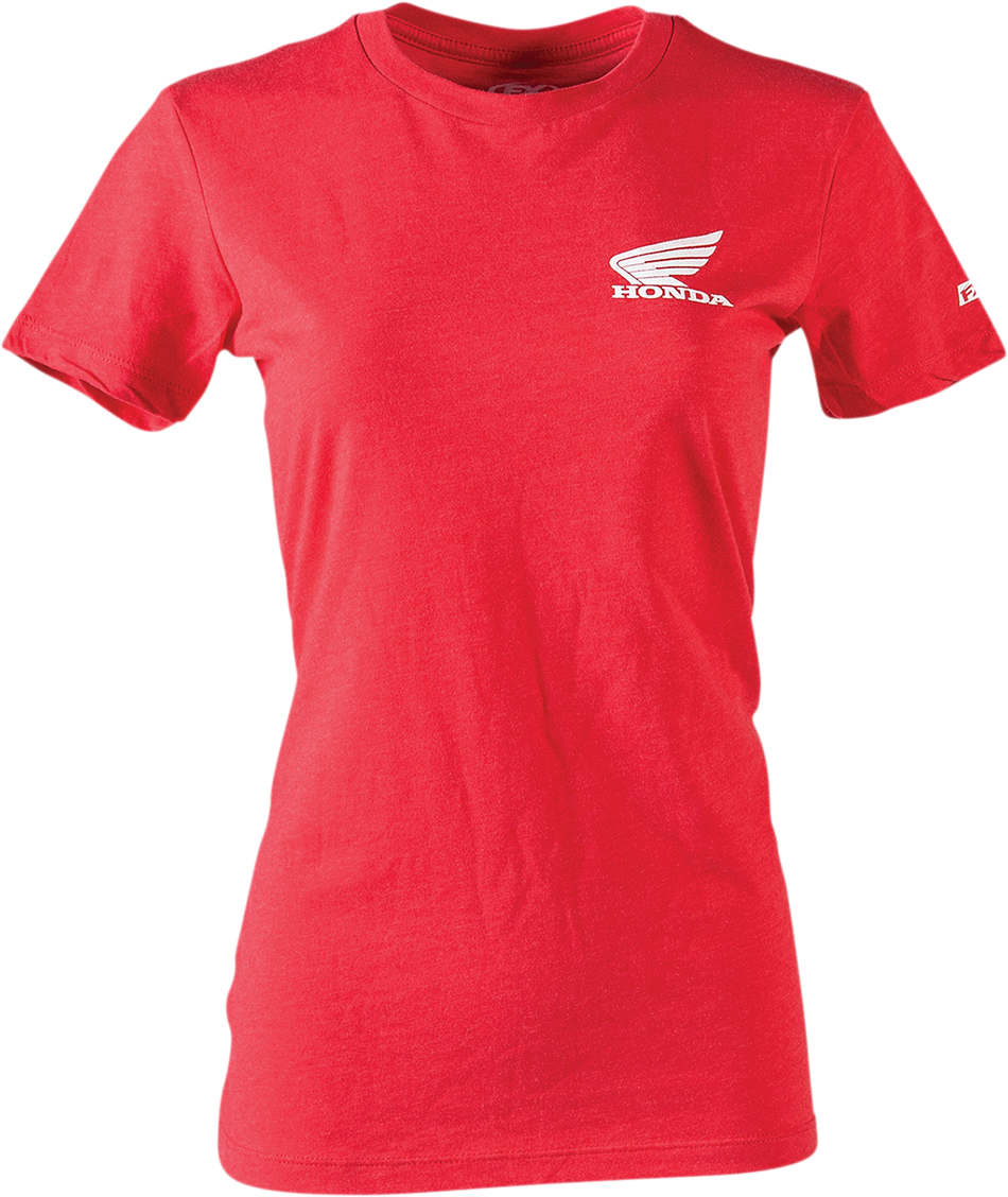 FACTORY EFFEX Honda Icon T-Shirt für Damen, Rot, Größe M, 24-87312 