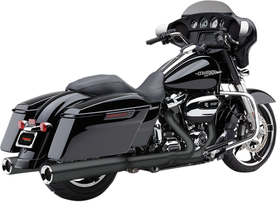 COBRA Power Flo Mufflers for '95-'16 FL - Black 6215RB