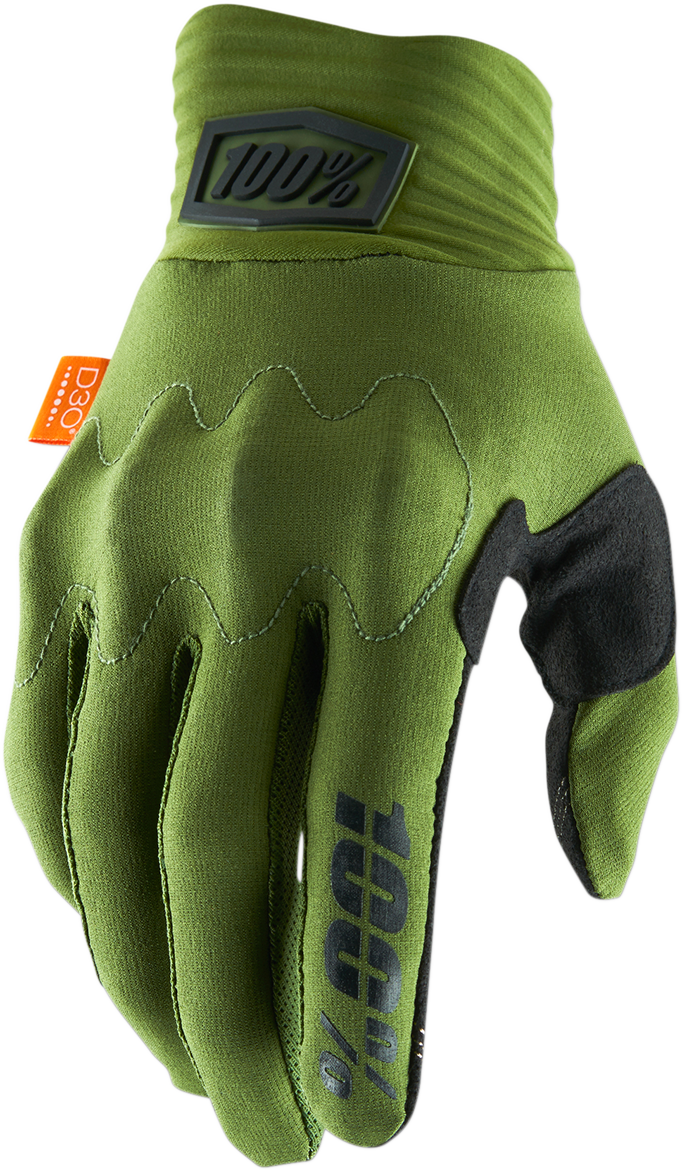 100% Cognito Gloves - Green/Black - Small 10014-00000