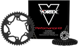 Kit de cadena de acero VORTEX - Negro CK6377 