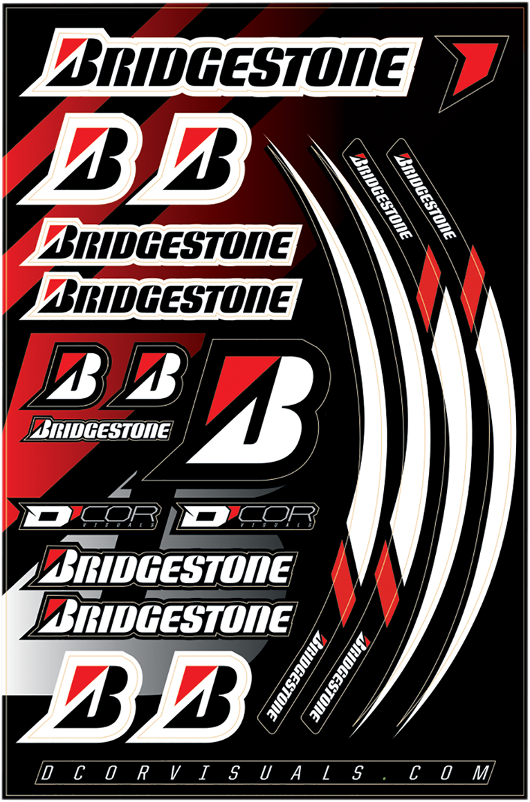 D'COR VISUALS Decal Sheet - Bridgestone 40-90-118