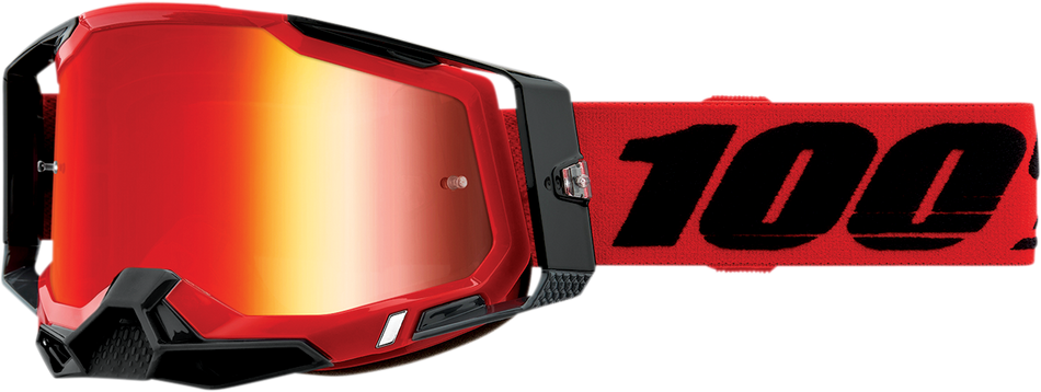 100% Racecraft 2 Goggles - Red - Red Mirror 50010-00003