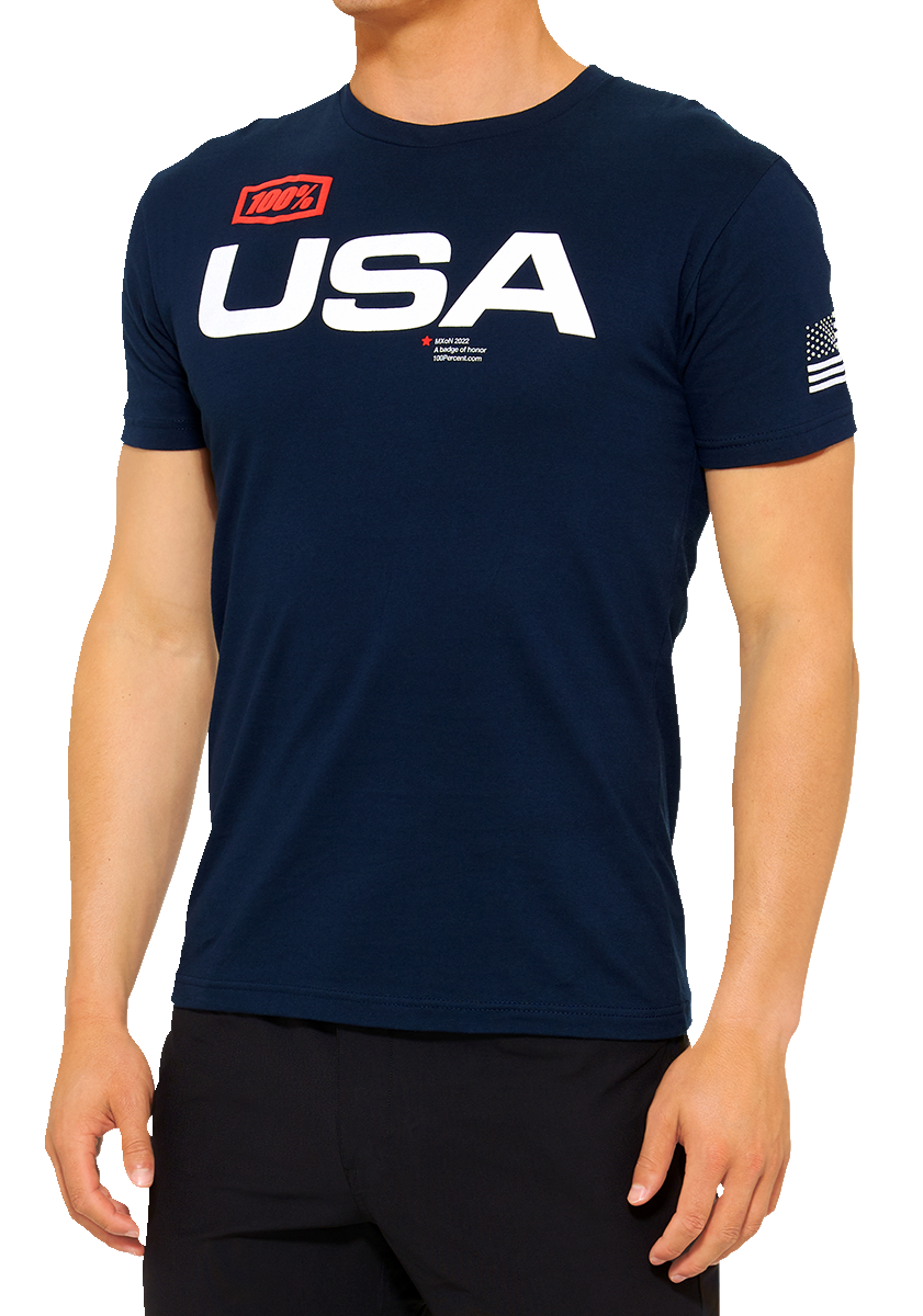 100% MX of Nations T-Shirt - Navy - 2XL 20000-00168