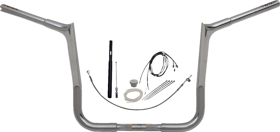 FAT BAGGERS INC. Handlebar Kit - Pointed Top - 14" - Chrome 919014