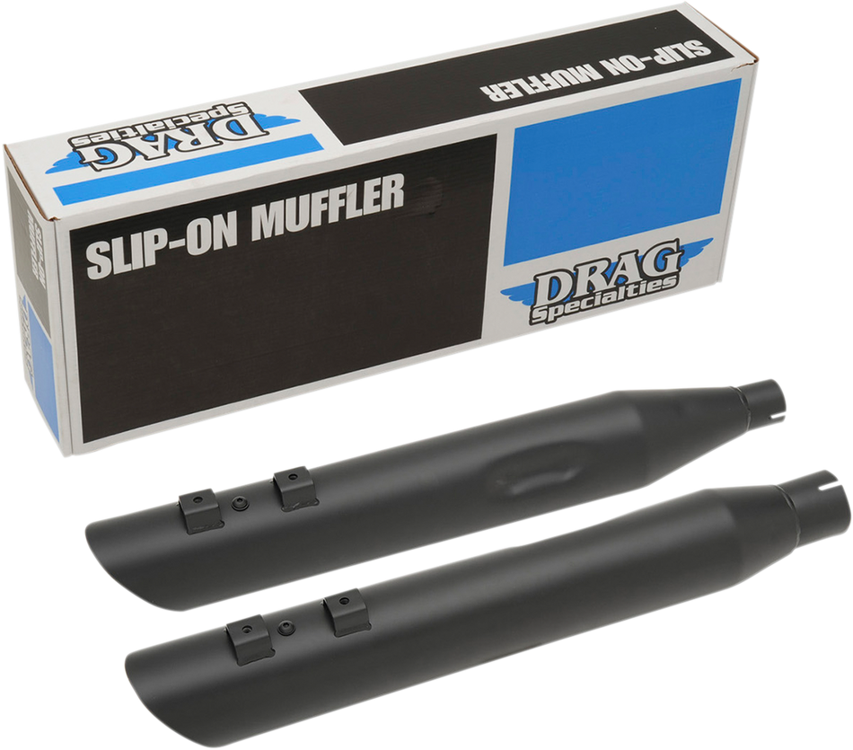 DRAG SPECIALTIES 4" Mufflers for FL - Black H00968