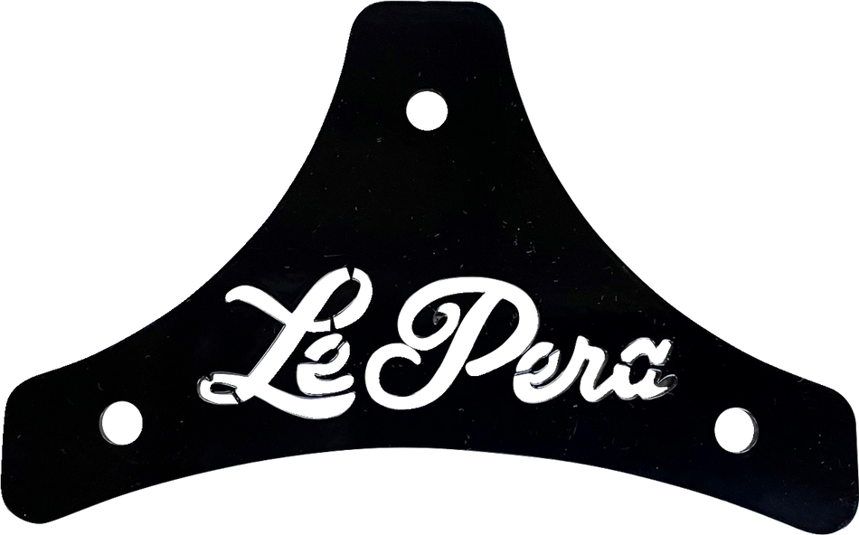 LE PERA Sissy Bar Plate - Dead End - Scroll - Black - Softail/Touring '08-'22 H-SB SCROLL