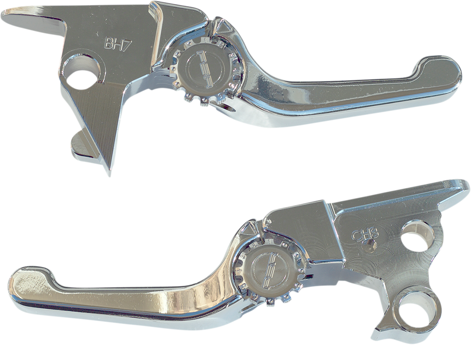 POWERSTANDS RACING Lever Set - Anthem - Shorty - Chrome 12-01656-20