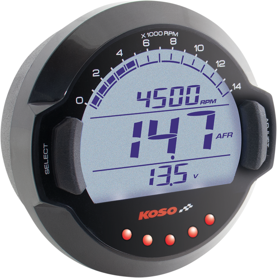 KOSO NORTH AMERICA Air/Fuel Gauge - Black - 6ft BB642W30