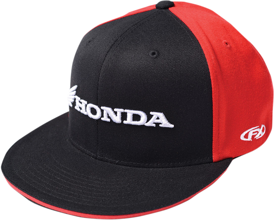 FACTORY EFFEX Honda Horizontal Flexfit® Hat - Black/Red - Large/XL 15-88342