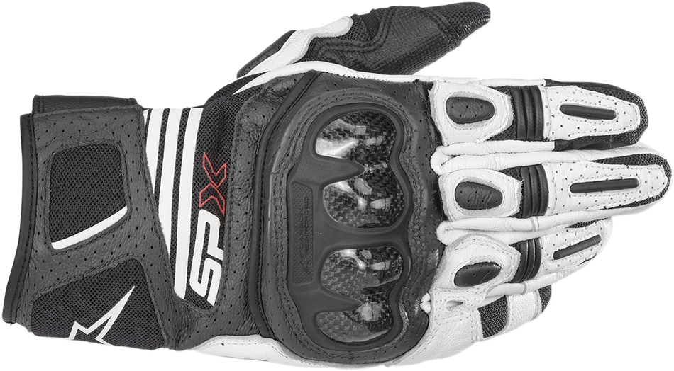 ALPINESTARS SPX AC V2 Gloves - Black/White - Large 3567319-12-L