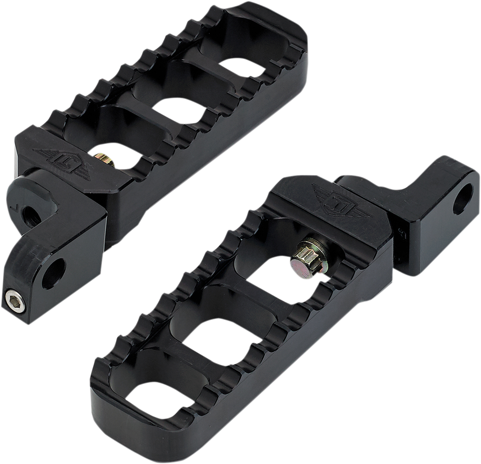 JOKER MACHINE Adjustable Serrated Long Footpegs - Black - XL 08-61-3B